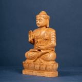 WOODEN FAIN CARVING BUDHA - Image 4